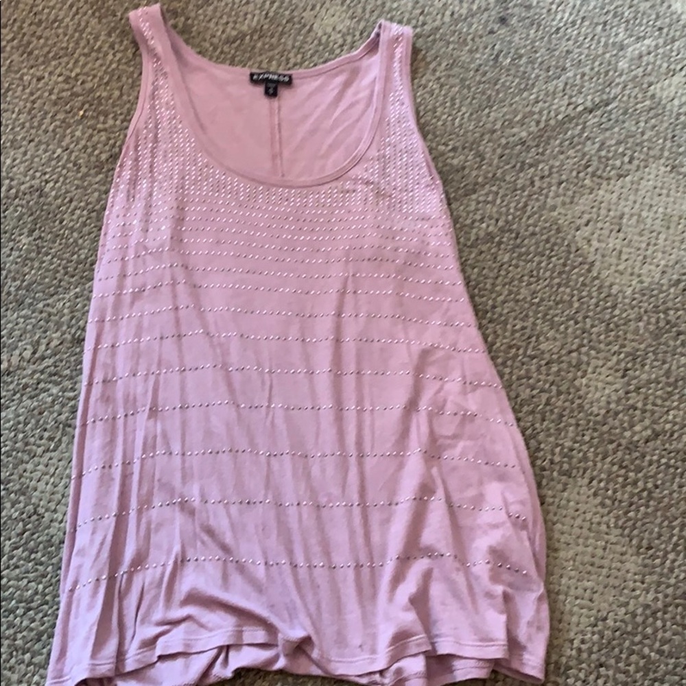purple express tank top